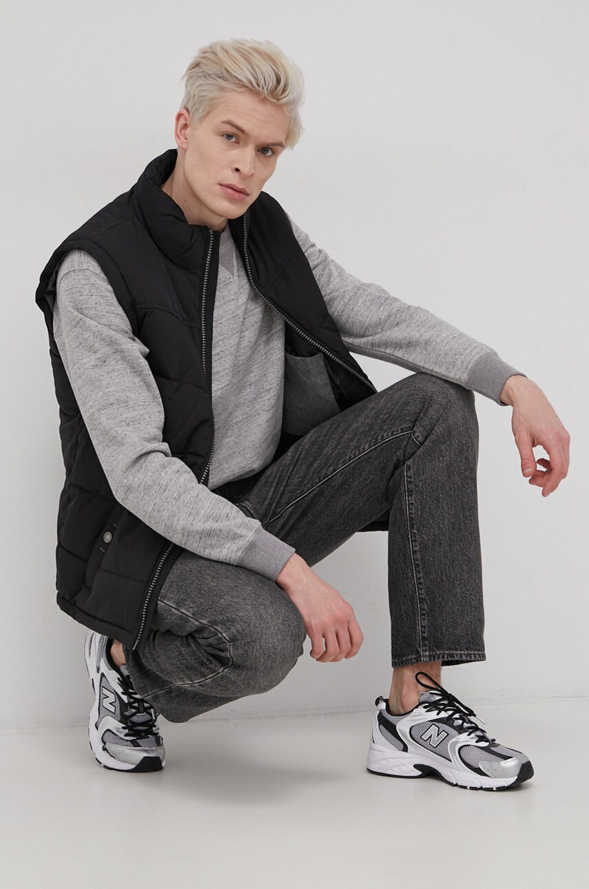 

Бавовняна кофта Premium by Jack&Jones чоловіча колір сірий гладка