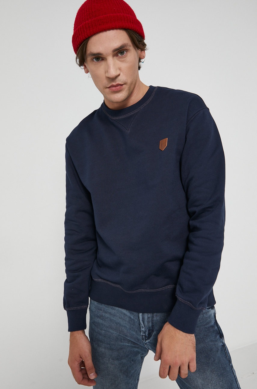 

Памучен суичър Premium by Jack&Jones мъжки в тъмносиньо с изчистен дизайн, Тъмносин