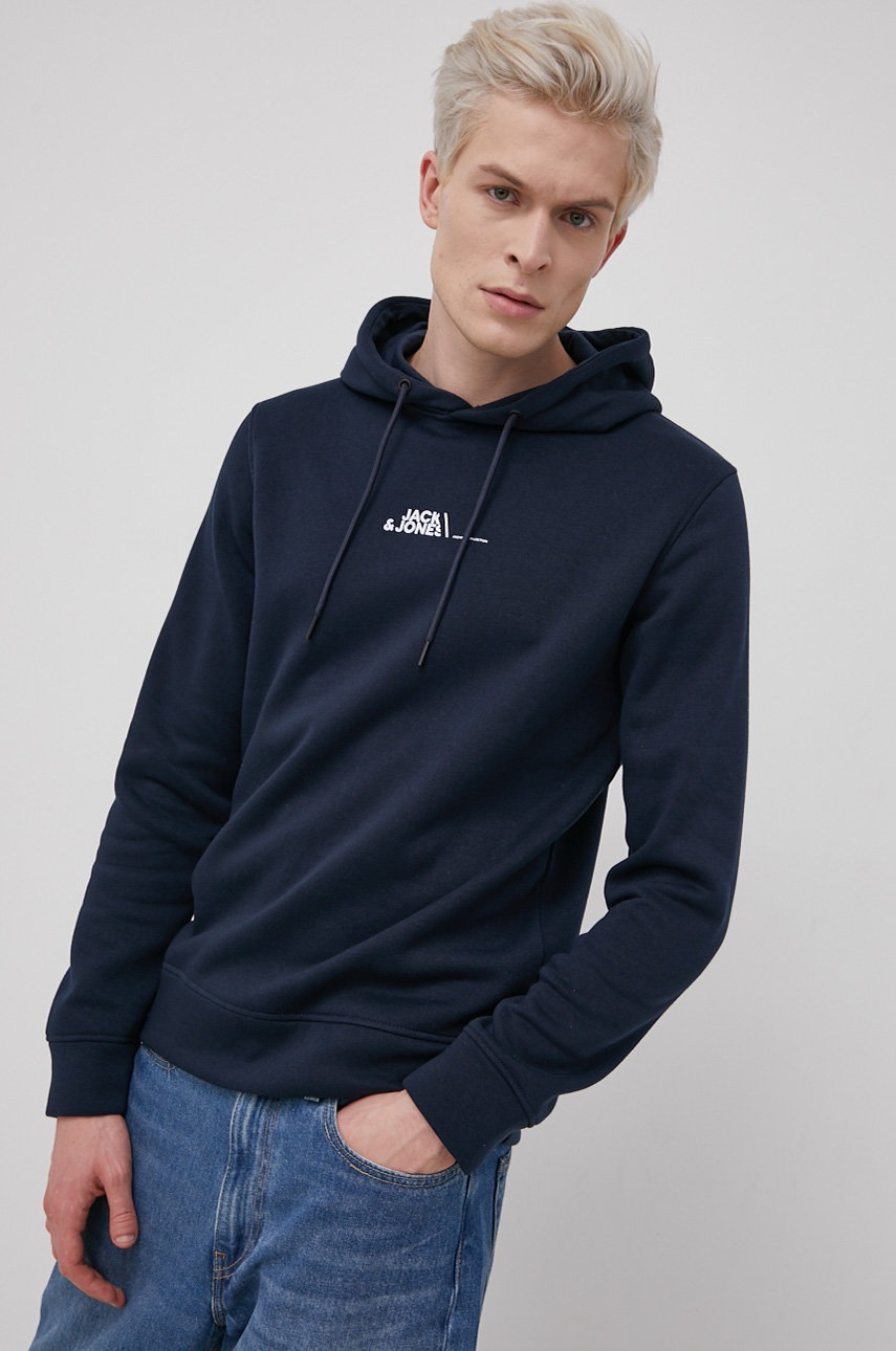

Суичър Premium by Jack&Jones мъжки в тъмносиньо с изчистен дизайн, Тъмносин