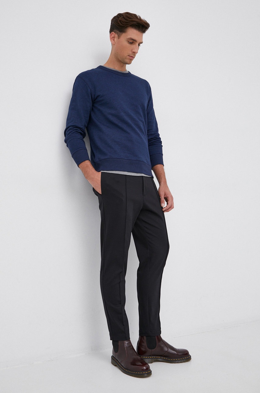 

Кофта Selected Homme мужская цвет синий гладкая