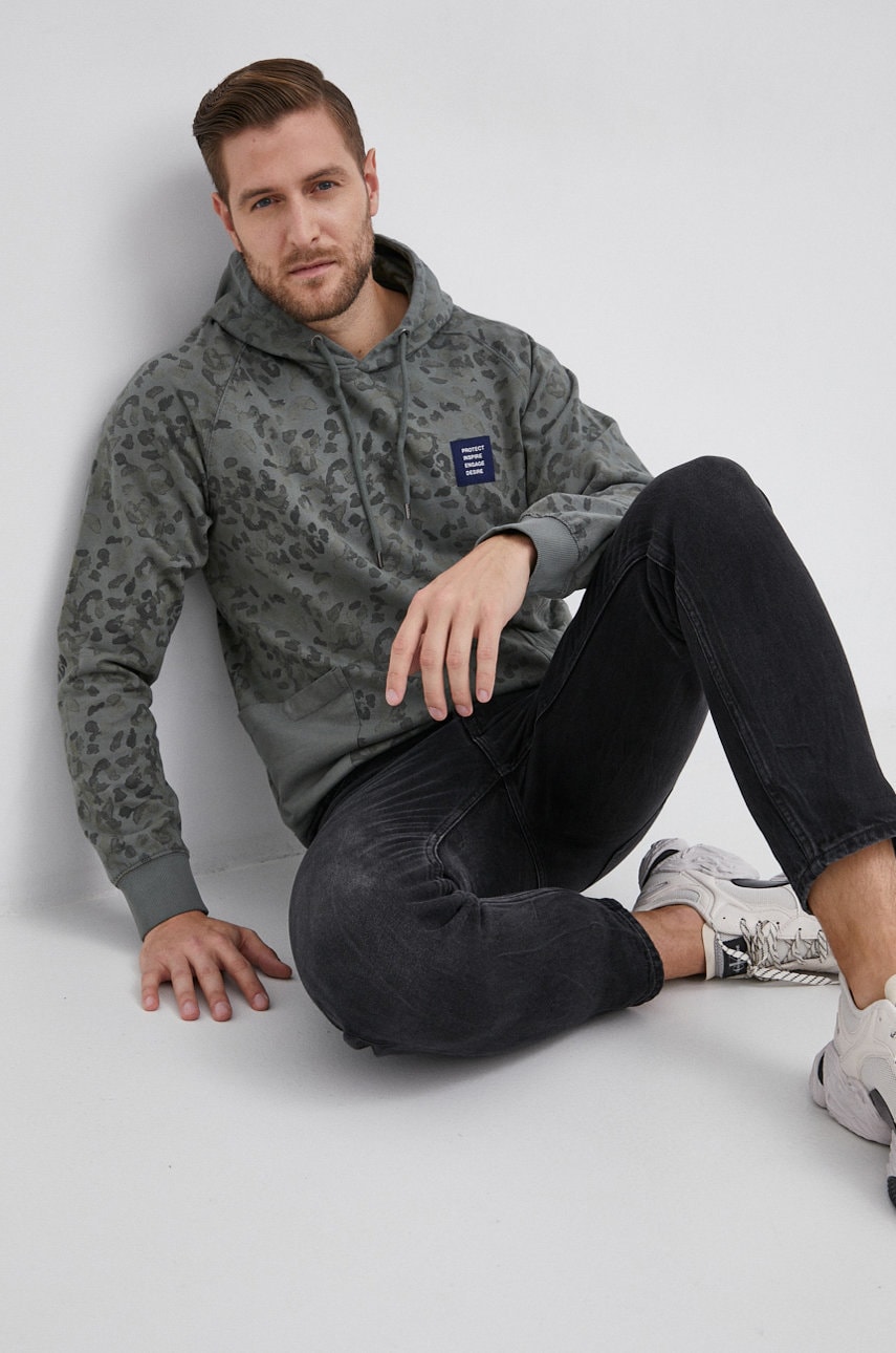 S.oliver hanorac de bumbac bărbați, culoarea turcoaz, modelator
