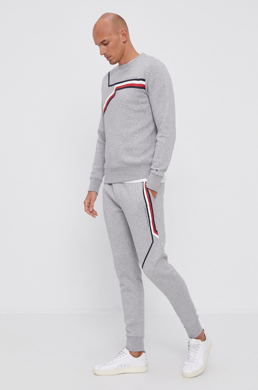 

Кофта Tommy Hilfiger мужская цвет серый с принтом