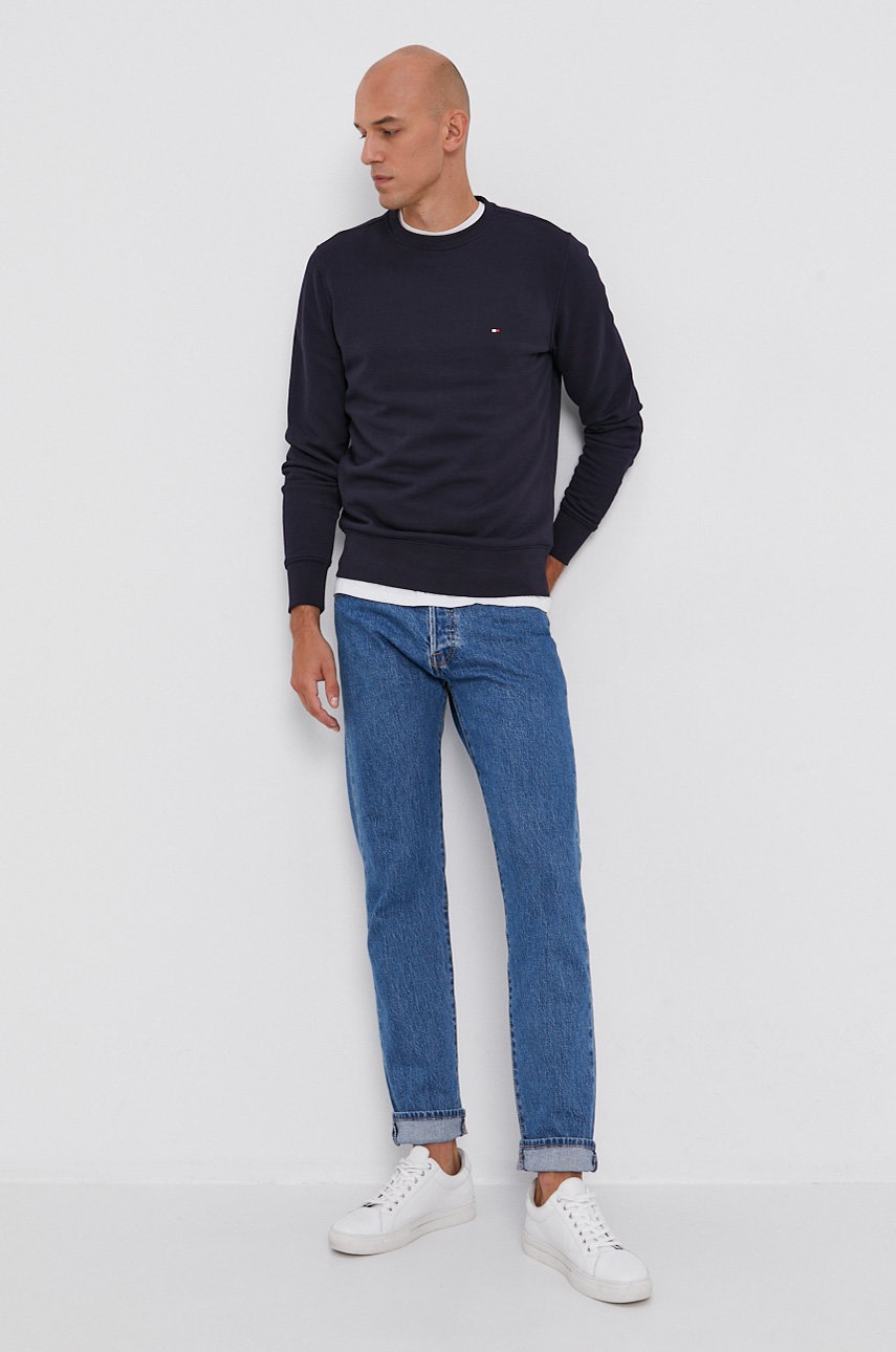 

Кофта Tommy Hilfiger мужская цвет синий с аппликацией