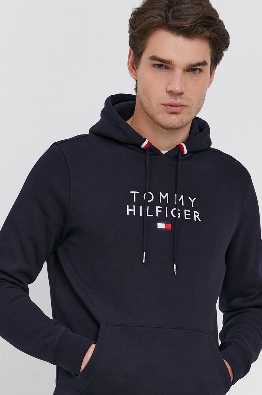 

Суичър Tommy Hilfiger мъжки в тъмносиньо с апликация, Тъмносин