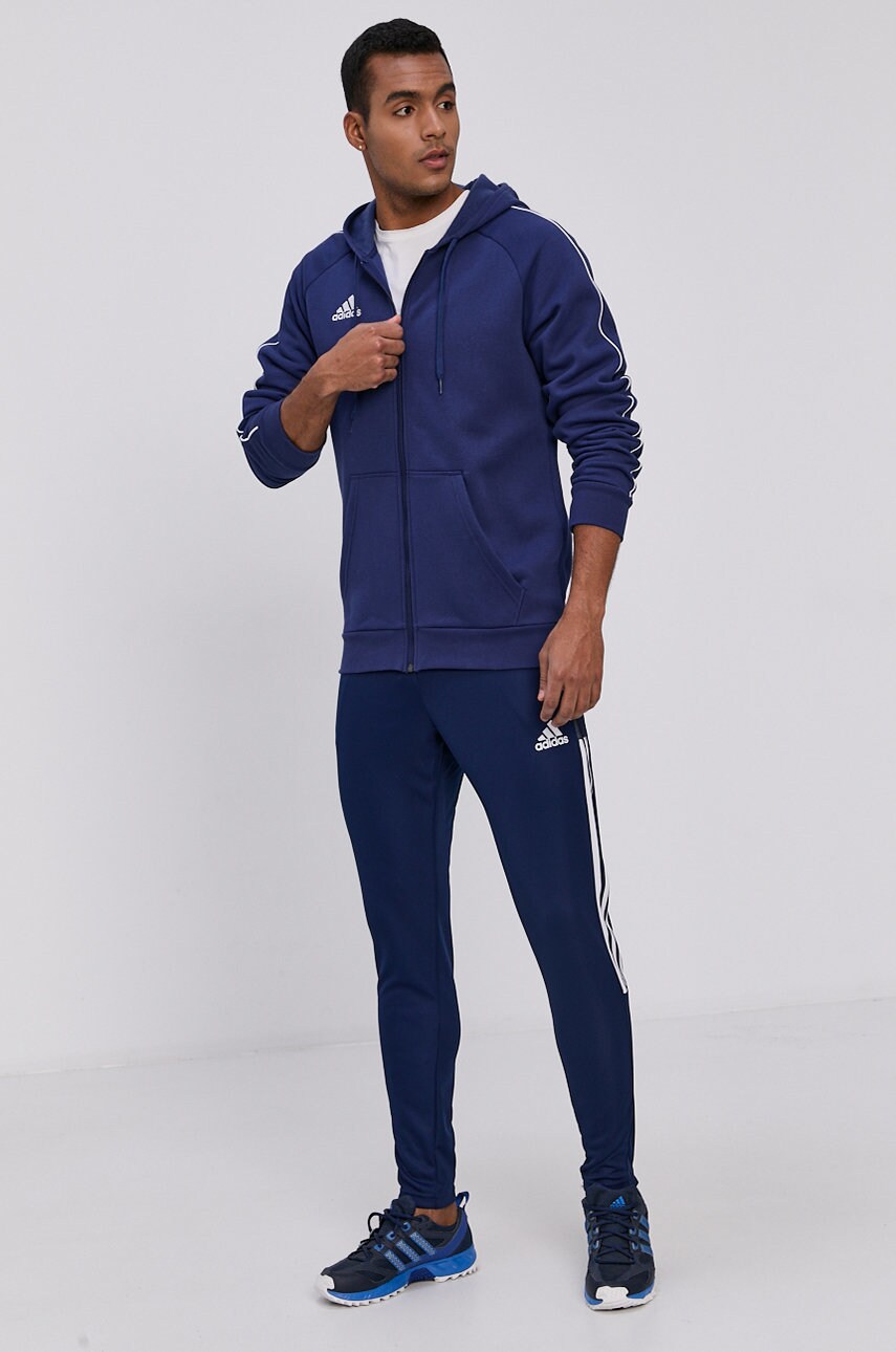 

Кофта adidas Performance мужская цвет синий гладкая