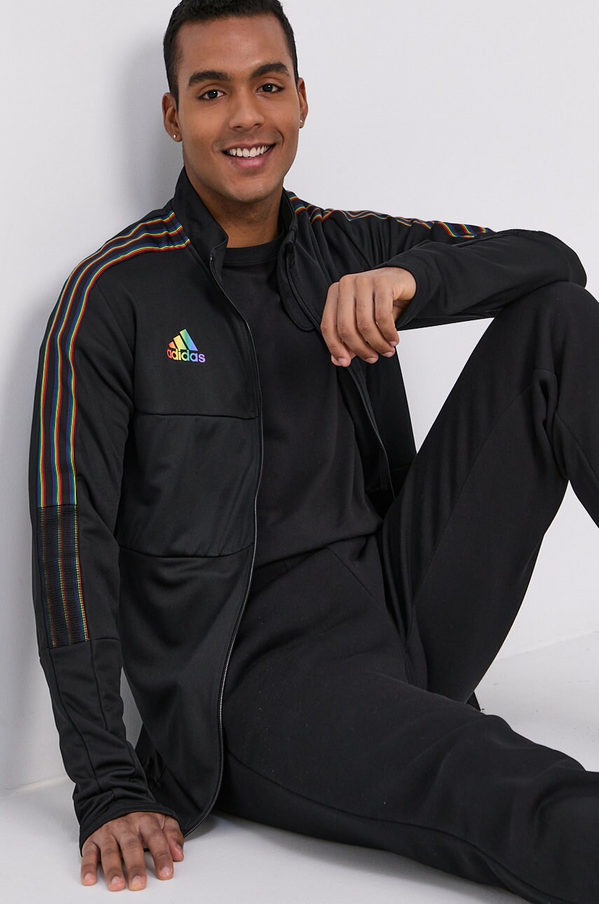 

Кофта adidas Performance мужская цвет чёрный с принтом