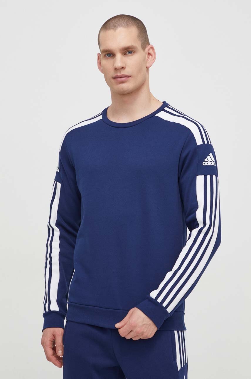 adidas Performance Bluză GT6639 bărbați, culoarea bleumarin, cu imprimeu GT6639