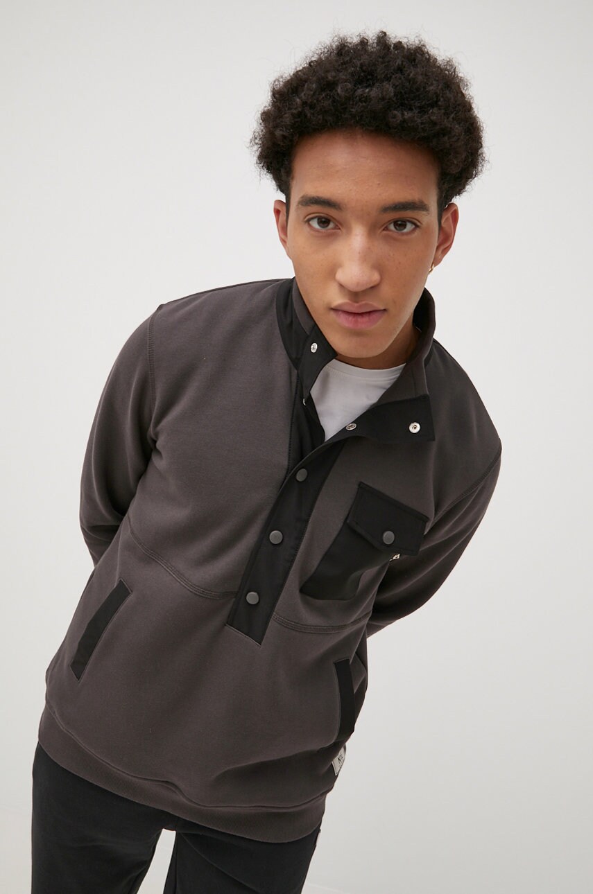 Protest bluza nxg barbati, culoarea gri, modelator