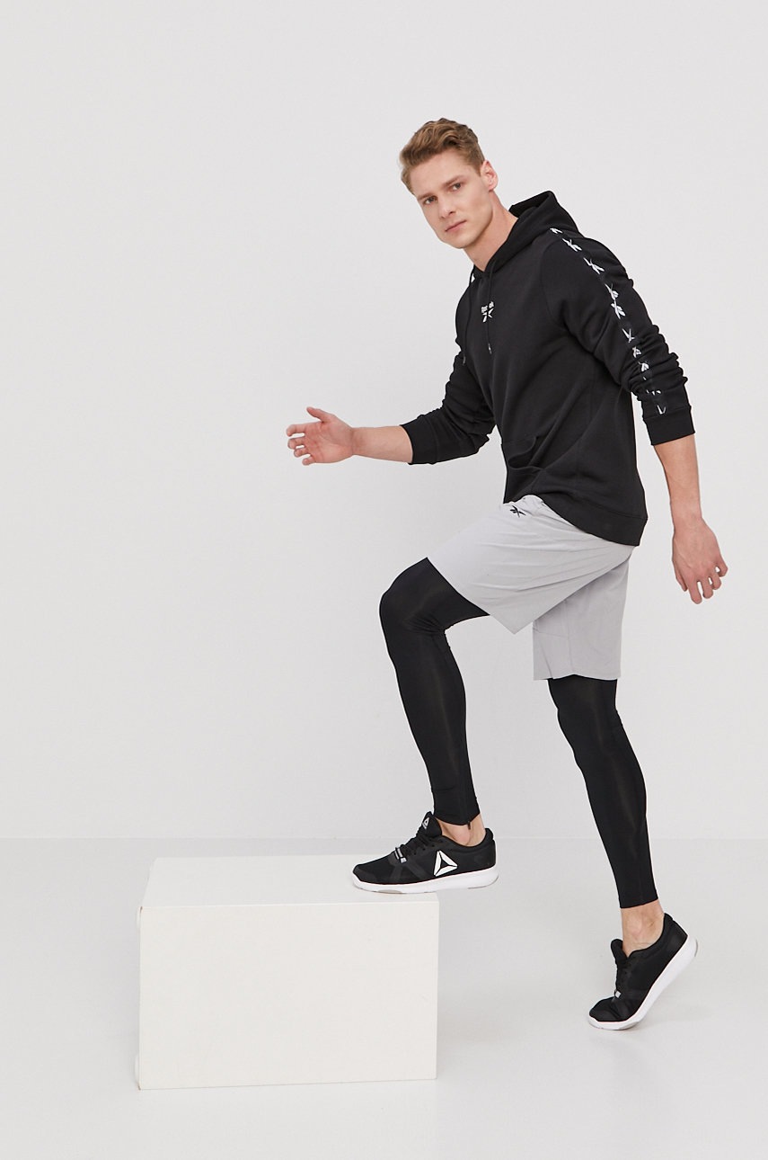 

Кофта Reebok мужская цвет чёрный гладкая