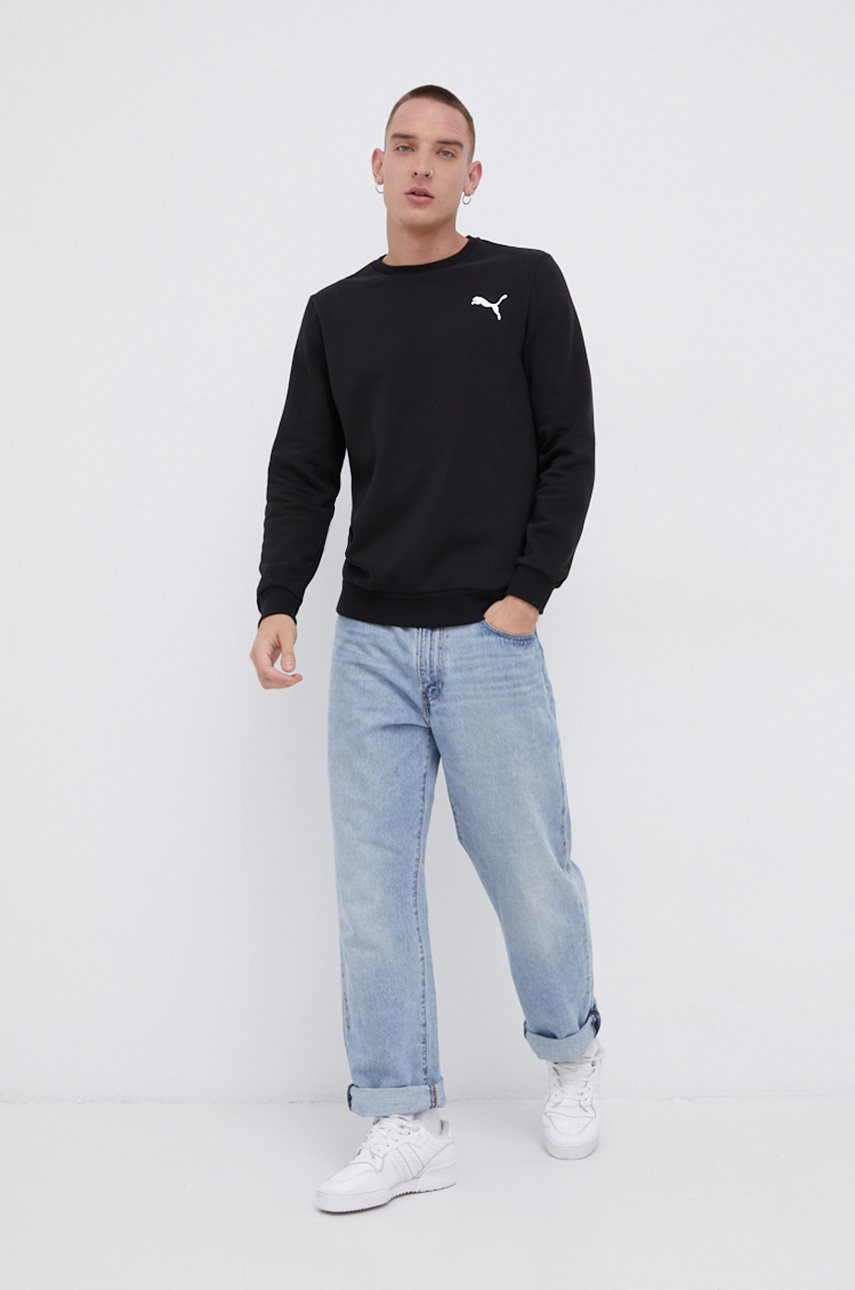 

Кофта Puma 586682 чоловіча колір чорний гладка