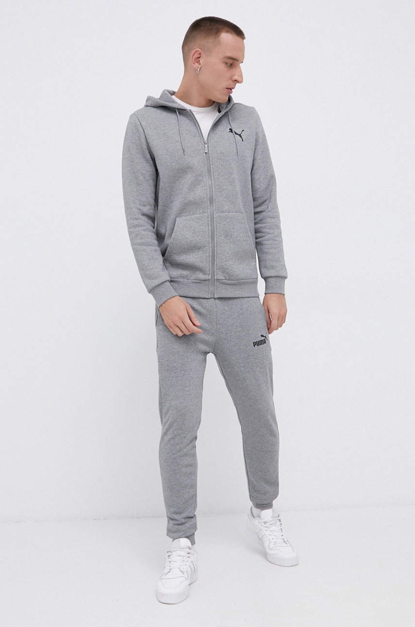 

Кофта Puma 586702 чоловіча колір сірий гладка