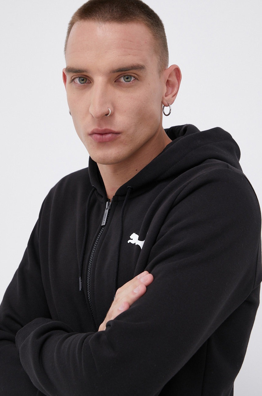 Кофта Puma 586702 чоловіча колір чорний гладка 