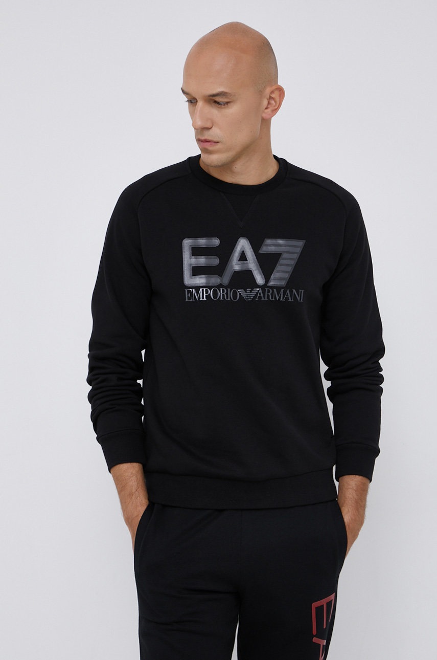 

EA7 Emporio Armani - Суичър, Черен