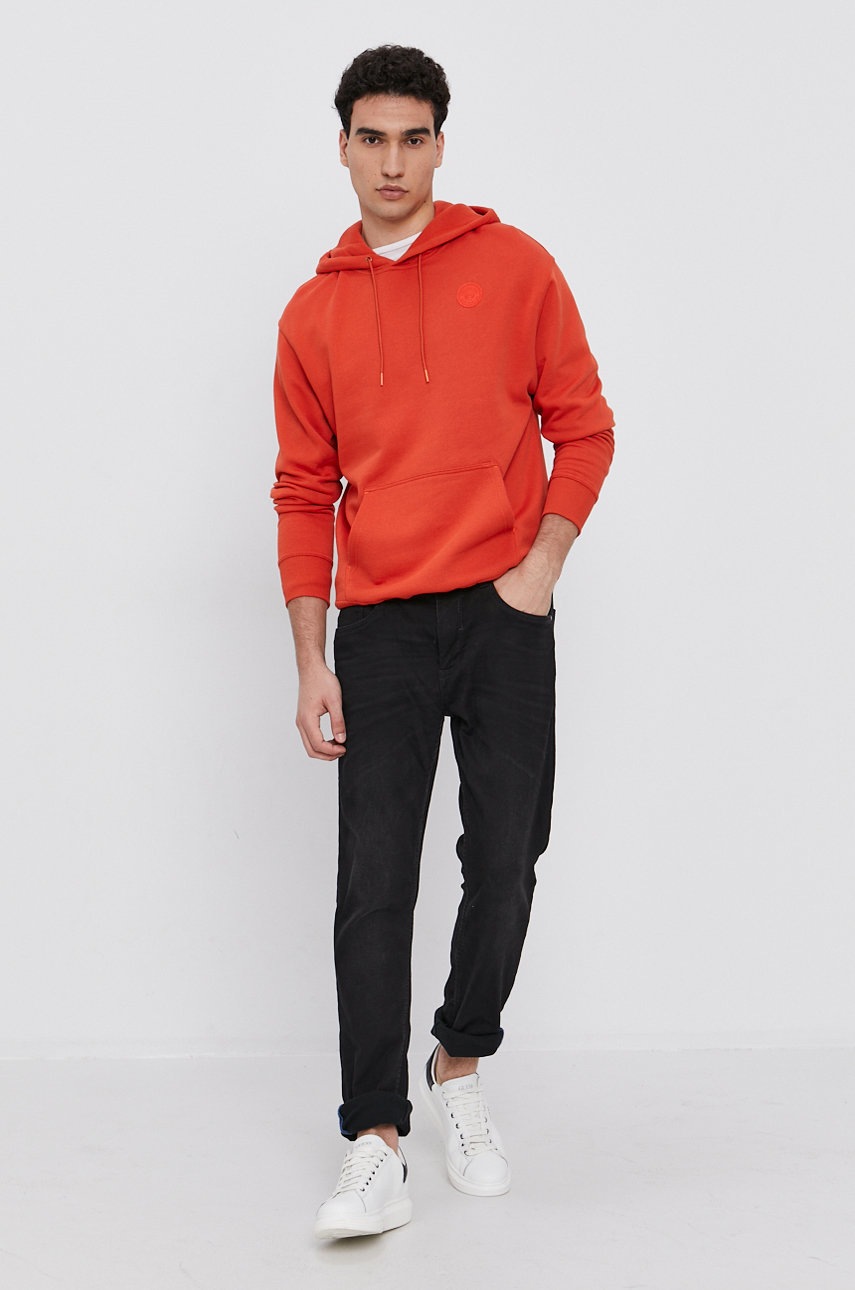 

Кофта Scotch & Soda мужская цвет оранжевый гладкая