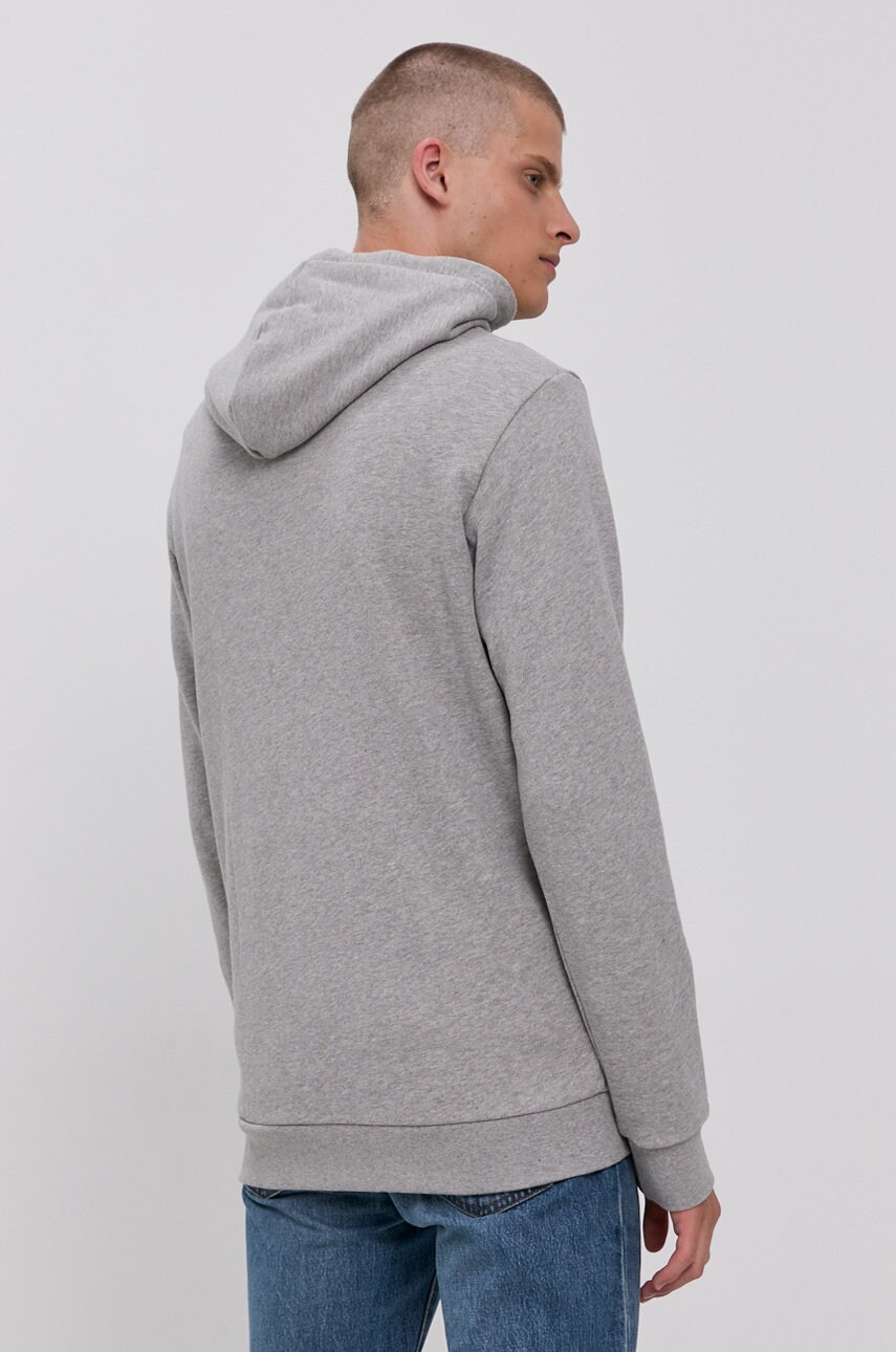 Pamučna dukserica adidas Originals za muškarce, boja: siva, s kapuljačom, H06669-MGREY/WHT