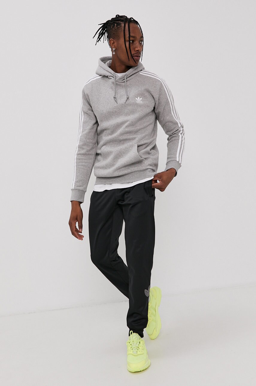 

Кофта adidas Originals чоловіча колір сірий гладка