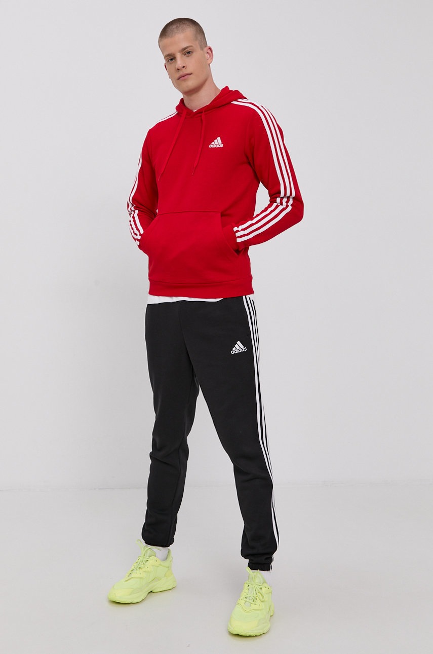 

Кофта adidas GU2523 мужская цвет красный гладкая