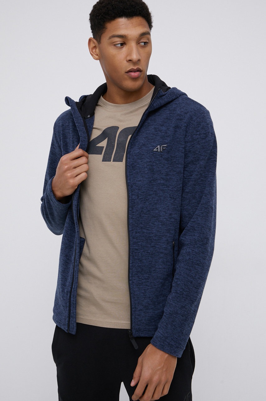 

Суичър 4F мъжки в меланж на тъмносиньо, Тъмносин