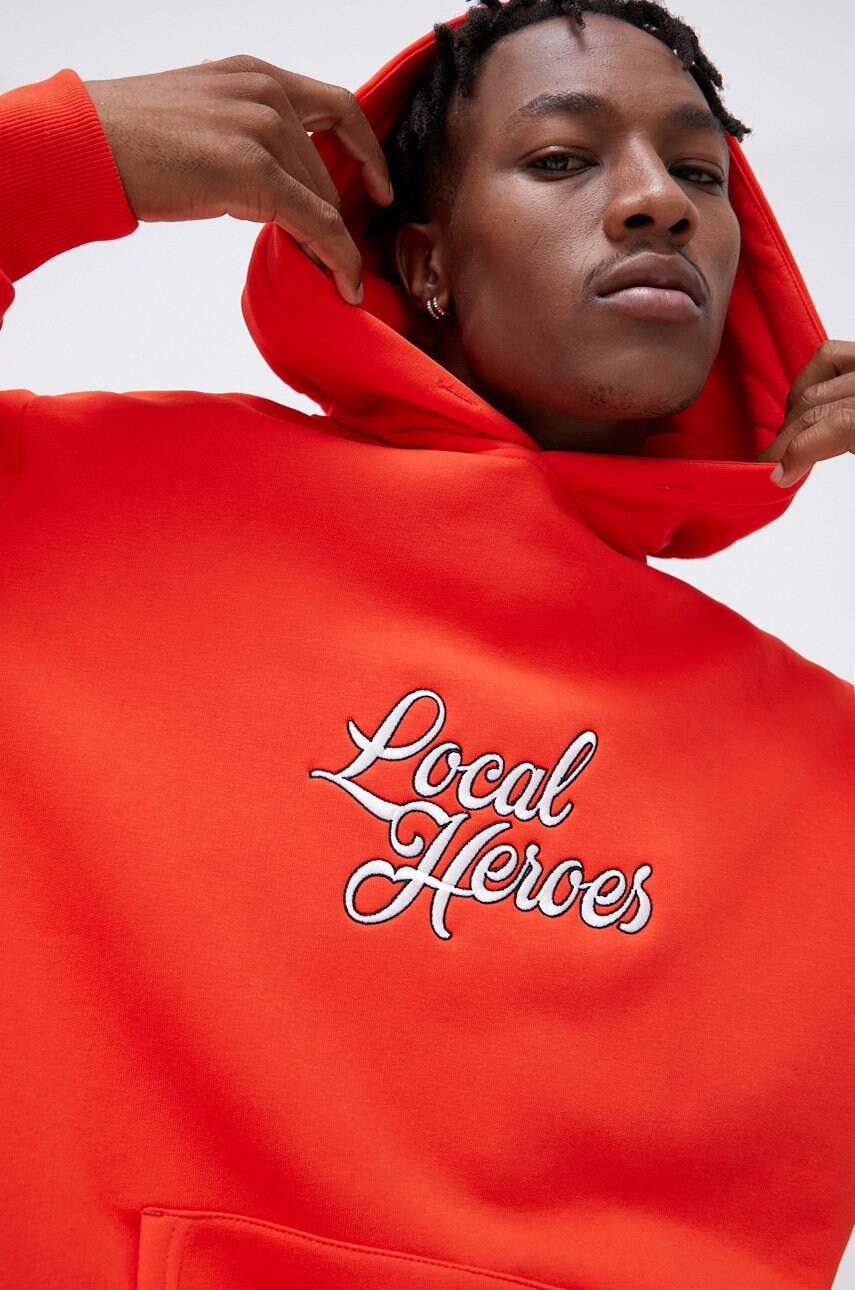 

Суичър Local Heroes мъжки в оранжево с апликация, Оранжев