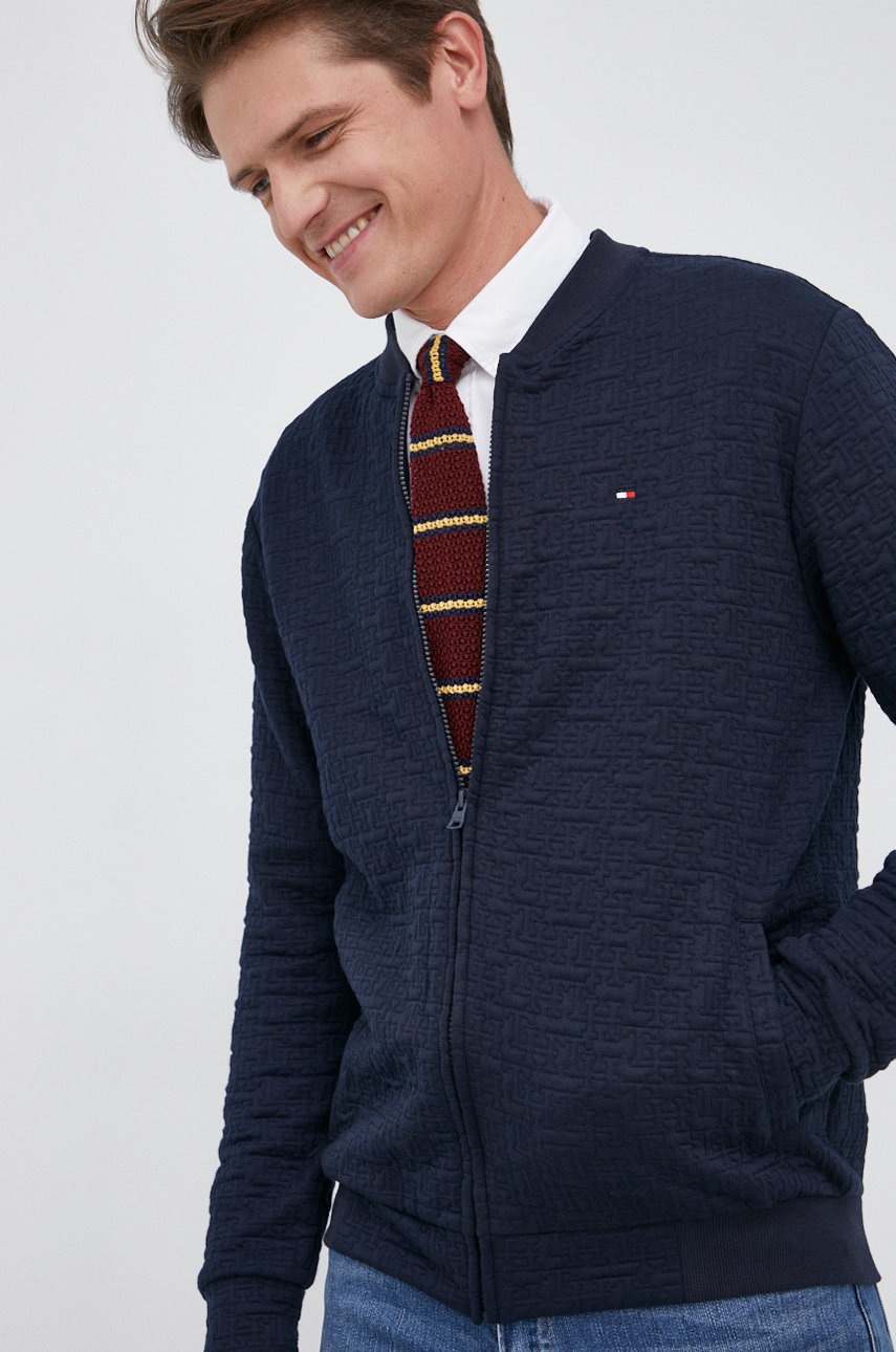 

Суичър Tommy Hilfiger мъжки в тъмносиньо с изчистен дизайн, Тъмносин
