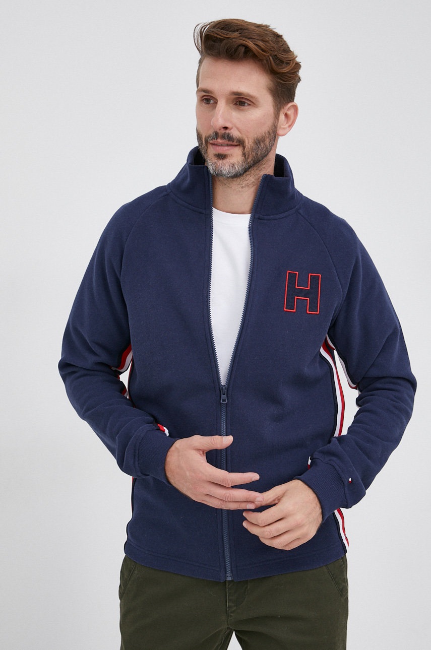 

Суичър Tommy Hilfiger мъжки в тъмносиньо с апликация, Тъмносин