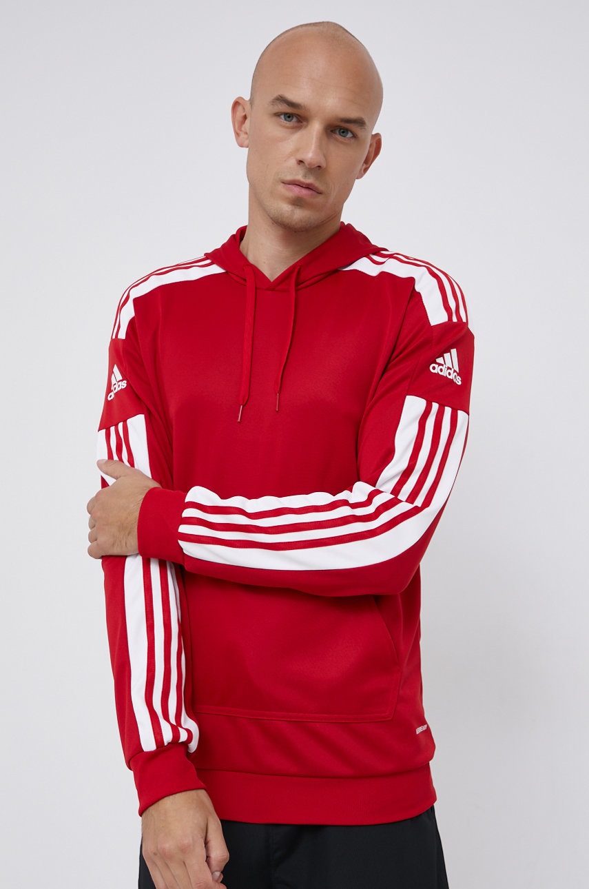 

Суичър adidas Performance мъжки в червено с принт, Червен