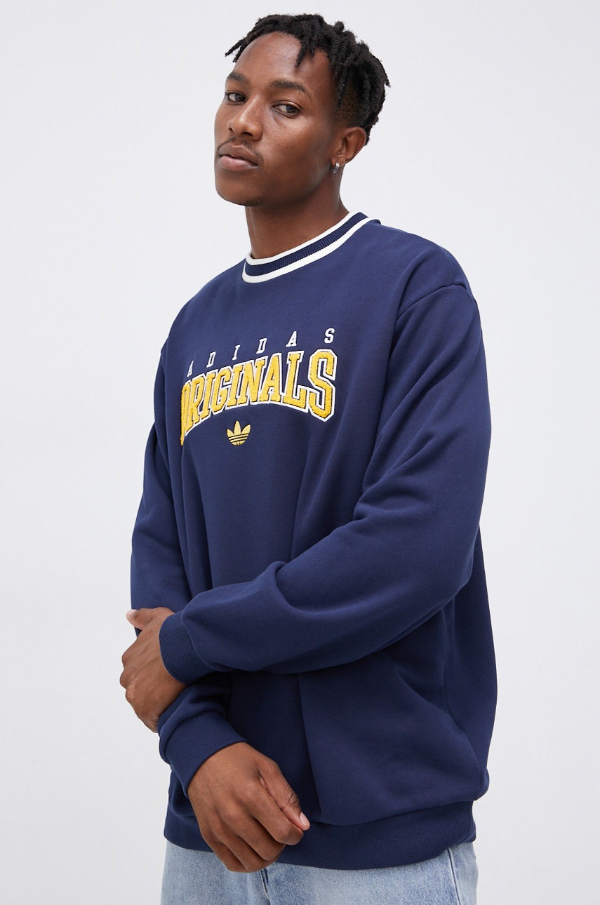 

adidas Originals - Памучен суичър, Тъмносин