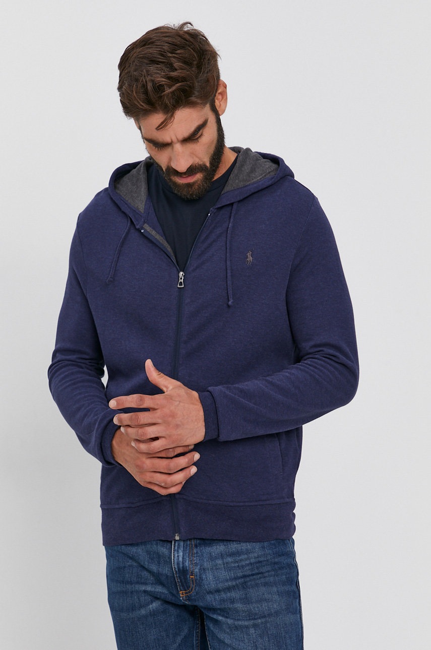 

Суичър Polo Ralph Lauren мъжки в тъмносиньо с изчистен дизайн, Тъмносин