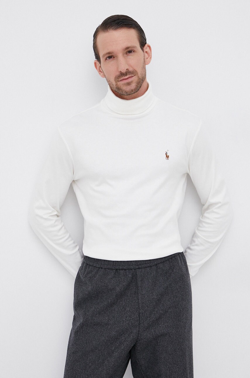 

Polo Ralph Lauren - Памучна блуза с дълги ръкави, Бежов