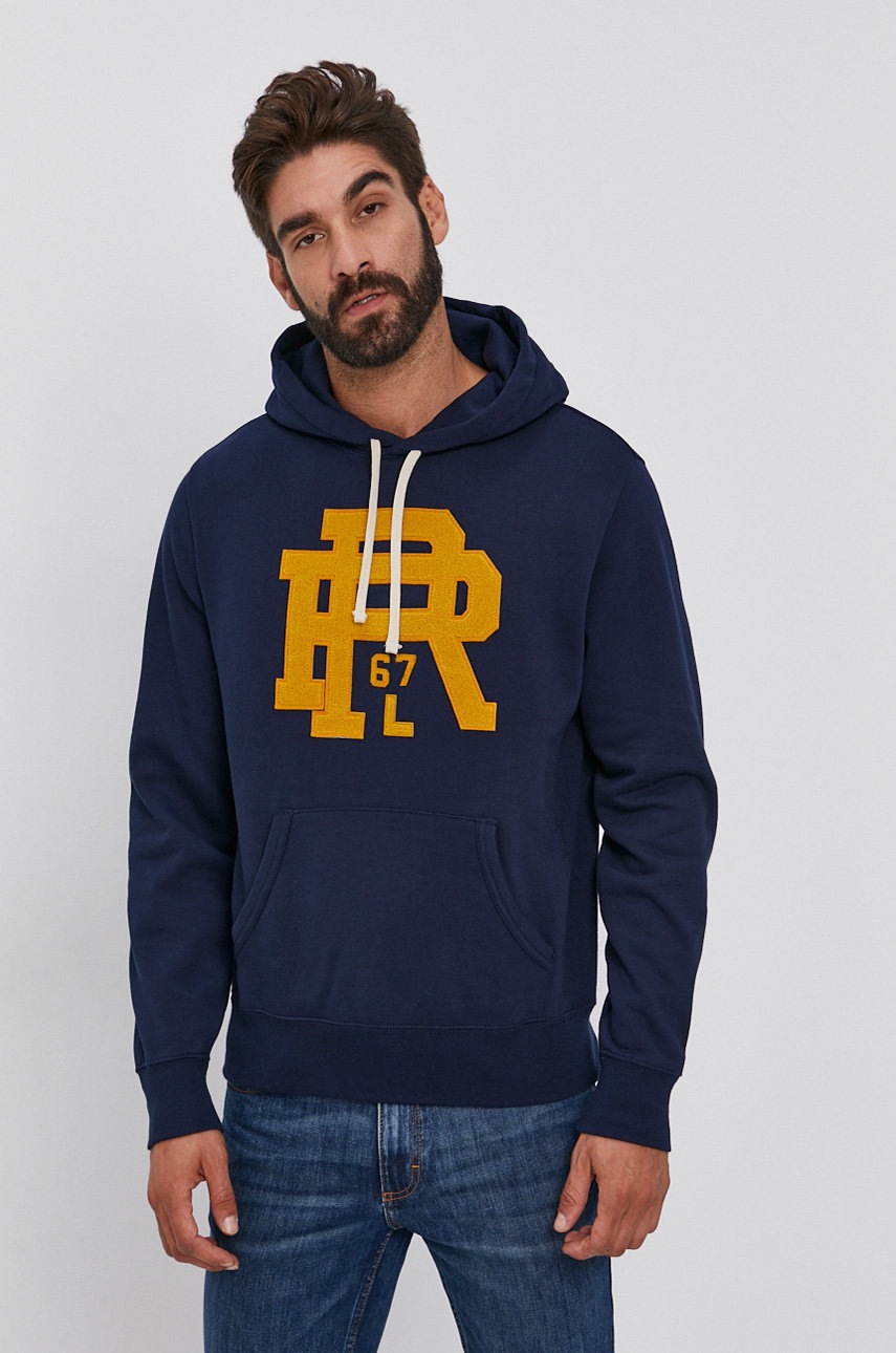 

Кофта Polo Ralph Lauren мужская цвет синий с аппликацией