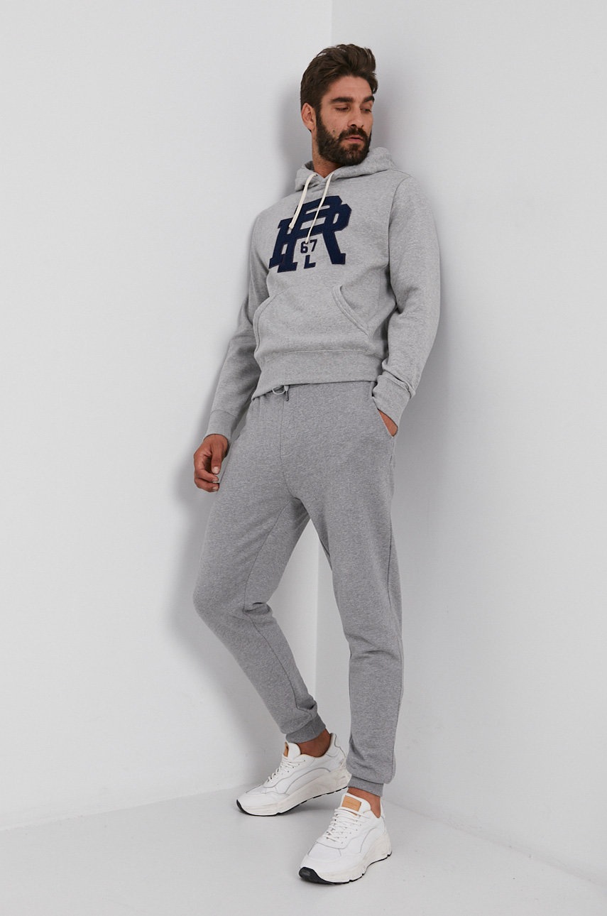 

Суичър Polo Ralph Lauren мъжки в сиво с апликация, Сив
