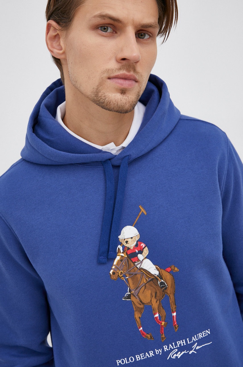 

Суичър Polo Ralph Lauren мъжки с принт, Син