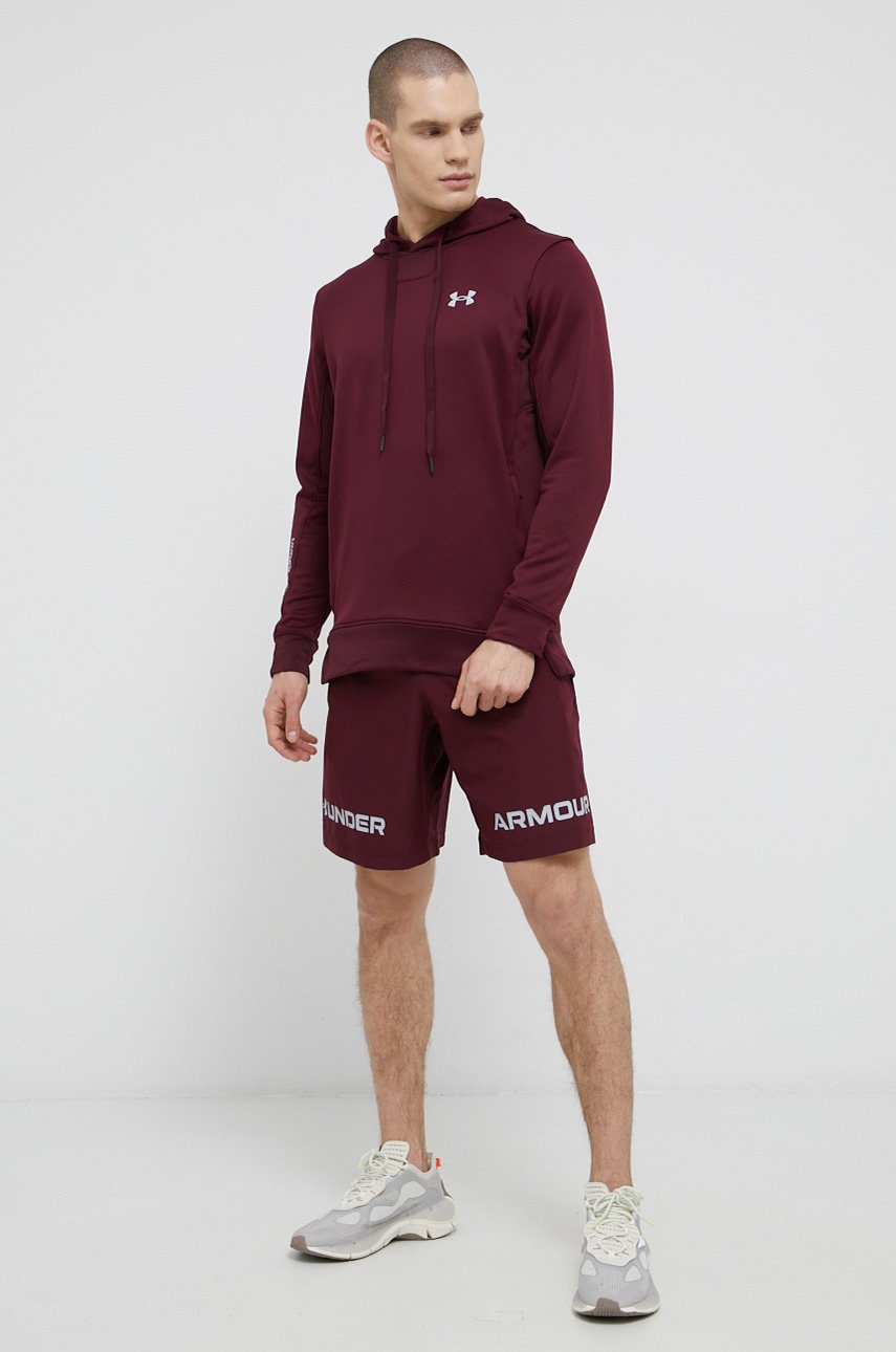 

Кофта Under Armour 1366259 мужская цвет коричневый гладкая