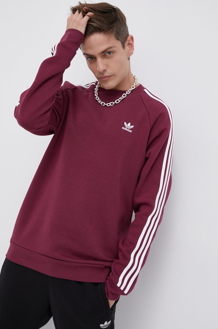 adidas Originals Bluza męska kolor fioletowy z aplikacją
