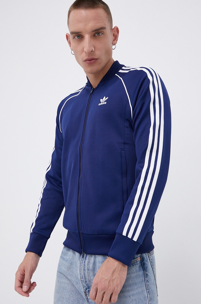 

Суичър adidas Originals мъжки в тъмносиньо с изчистен дизайн, Тъмносин