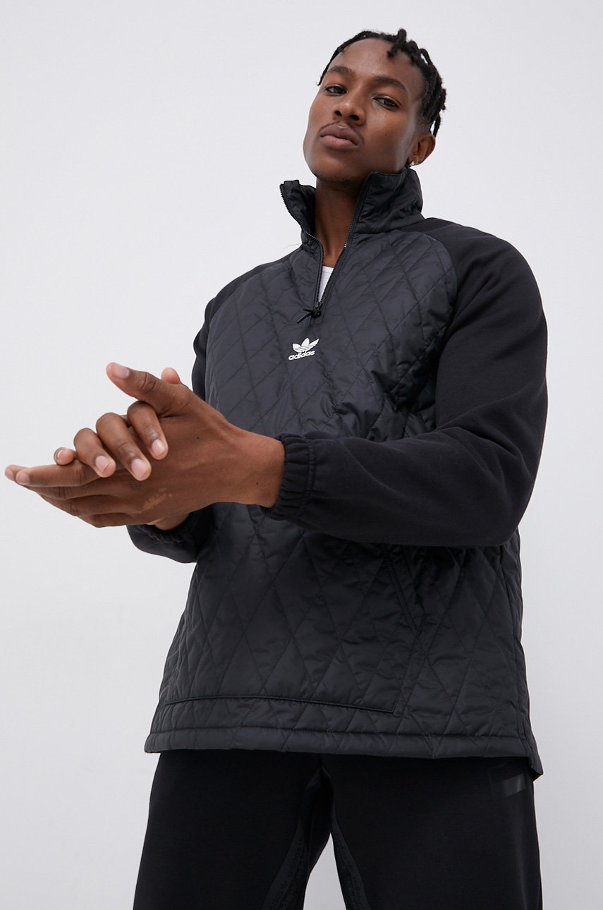 

Яке adidas Originals мъжко в черно с преходна изолация, Черен