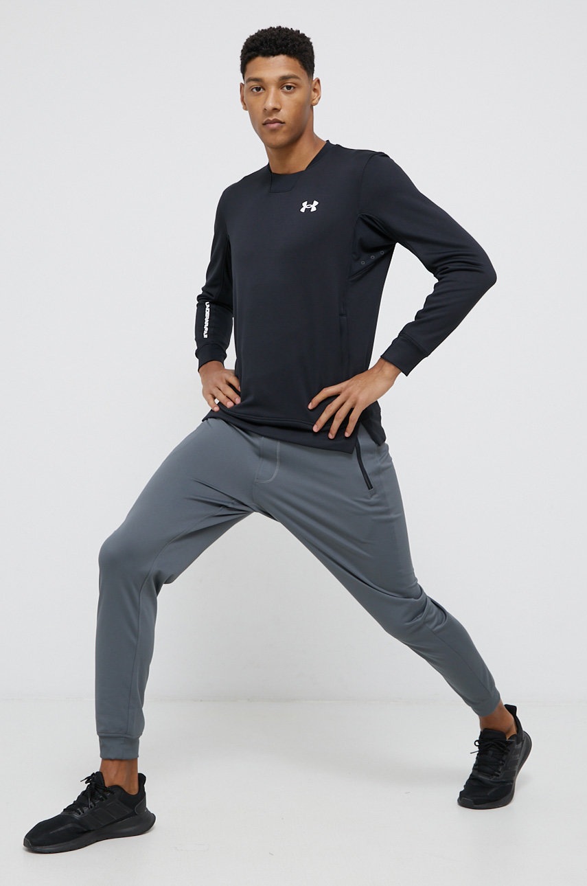 

Кофта Under Armour 1366262 мужская цвет чёрный гладкая