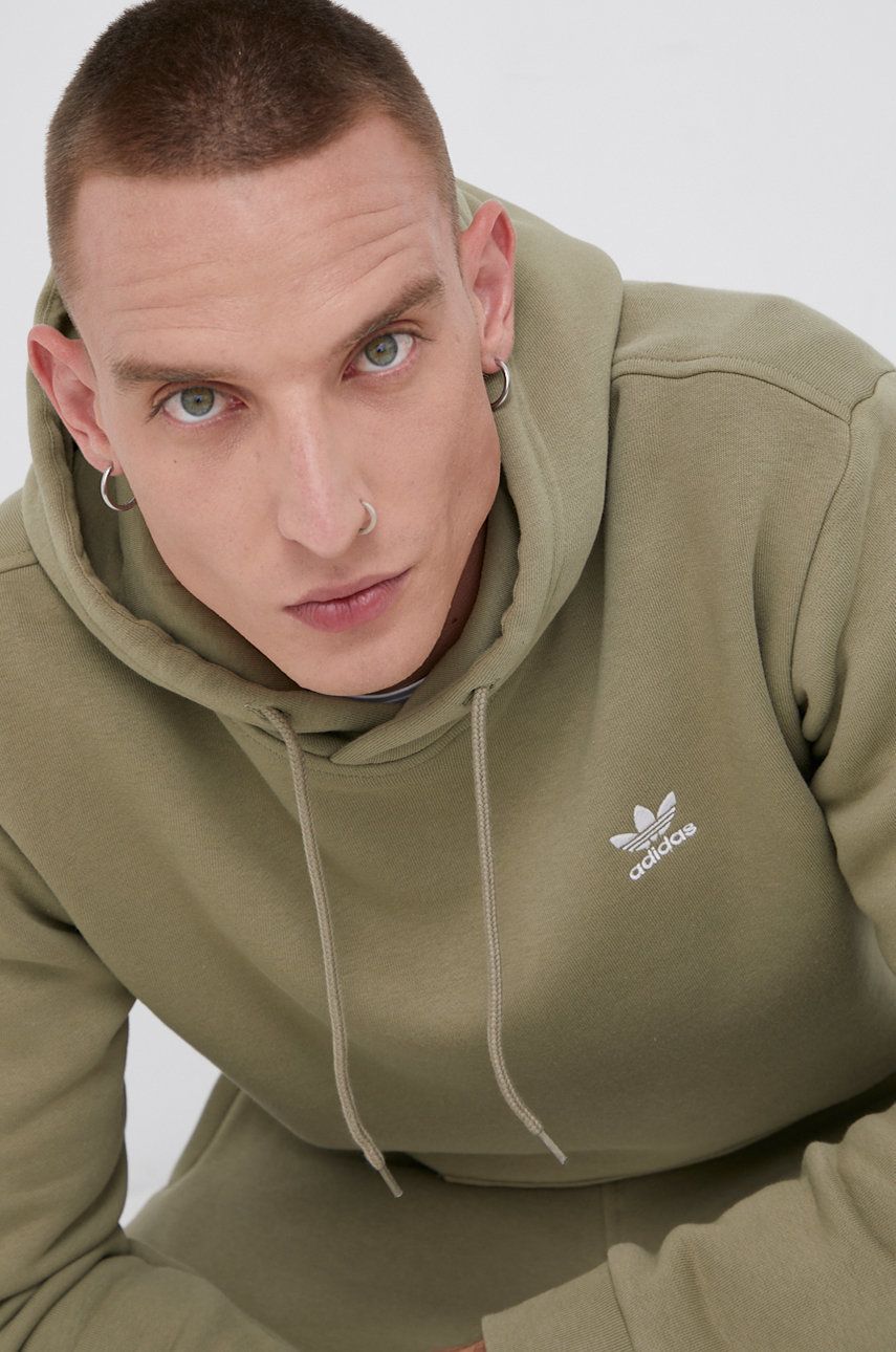 

Суичър adidas Originals мъжки в зелено с апликация, Зелен