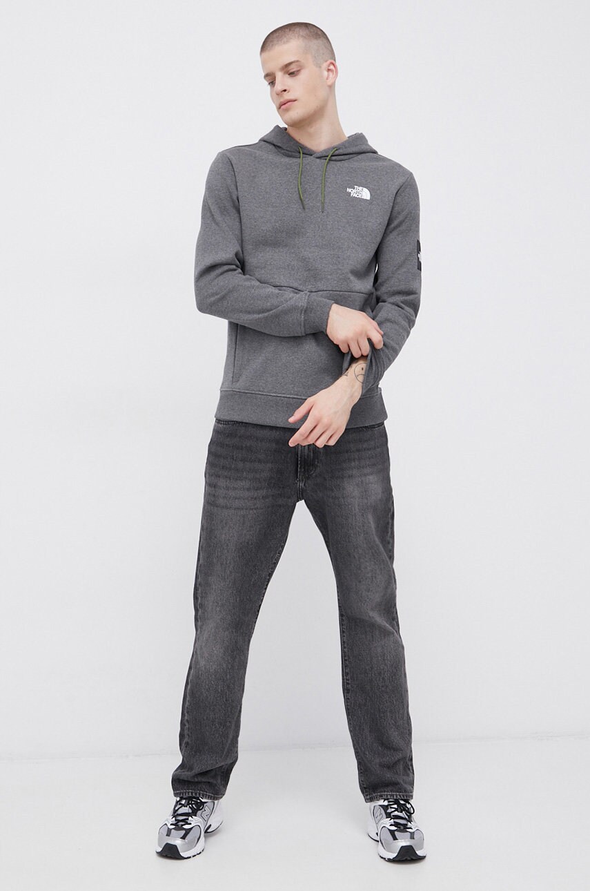 

Кофта The North Face чоловіча колір сірий меланж