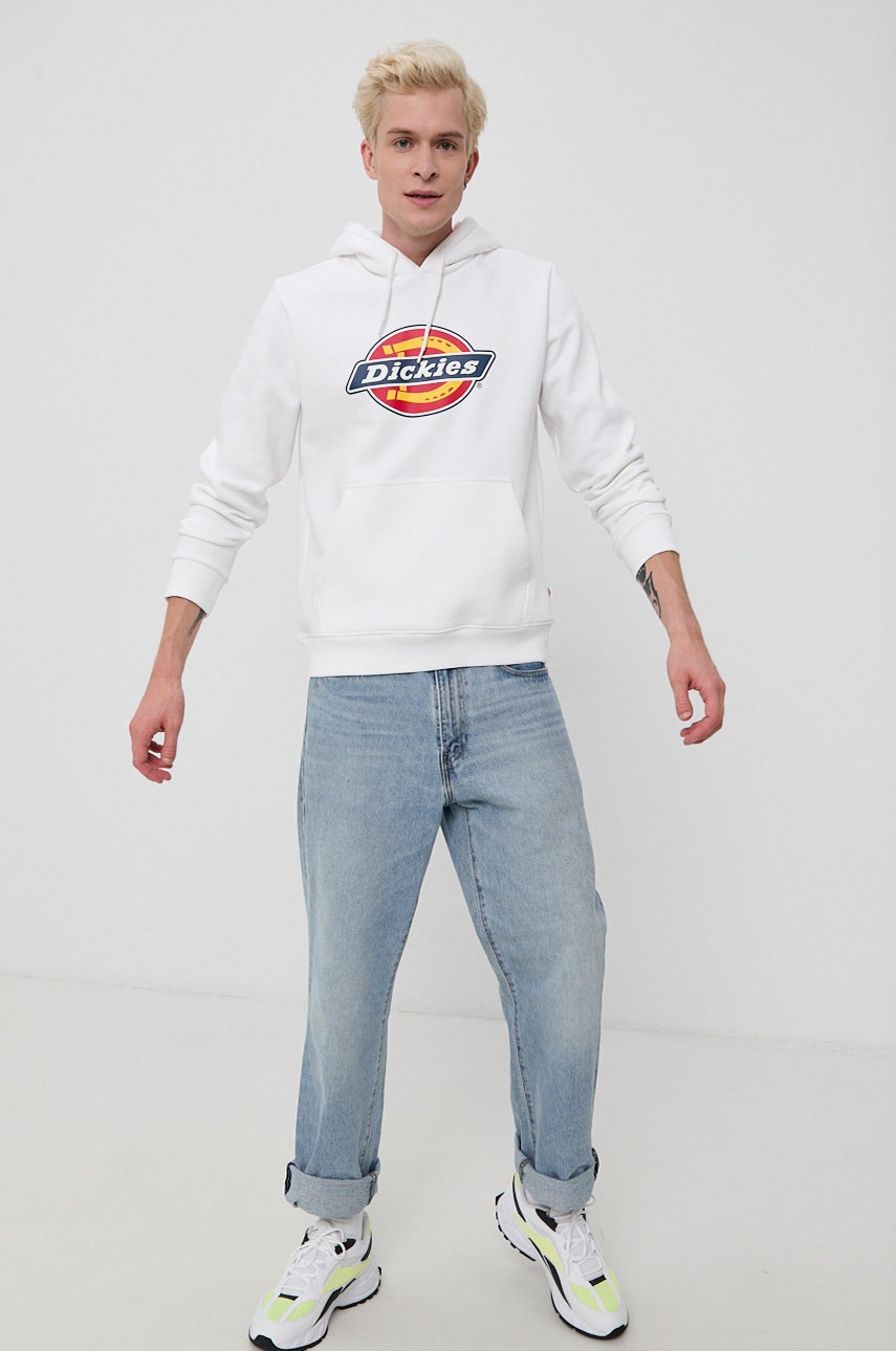 

Кофта Dickies мужская цвет белый с принтом