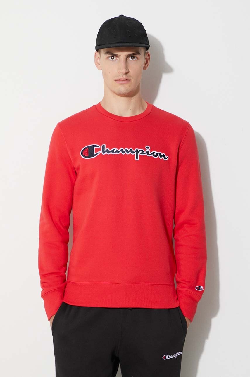 

Кофта Champion чоловіча колір сірий з аплікацією
