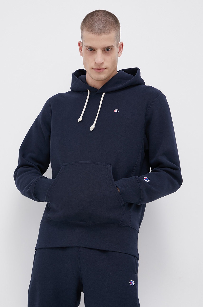 

Кофта Champion 216496 мужская цвет синий гладкая