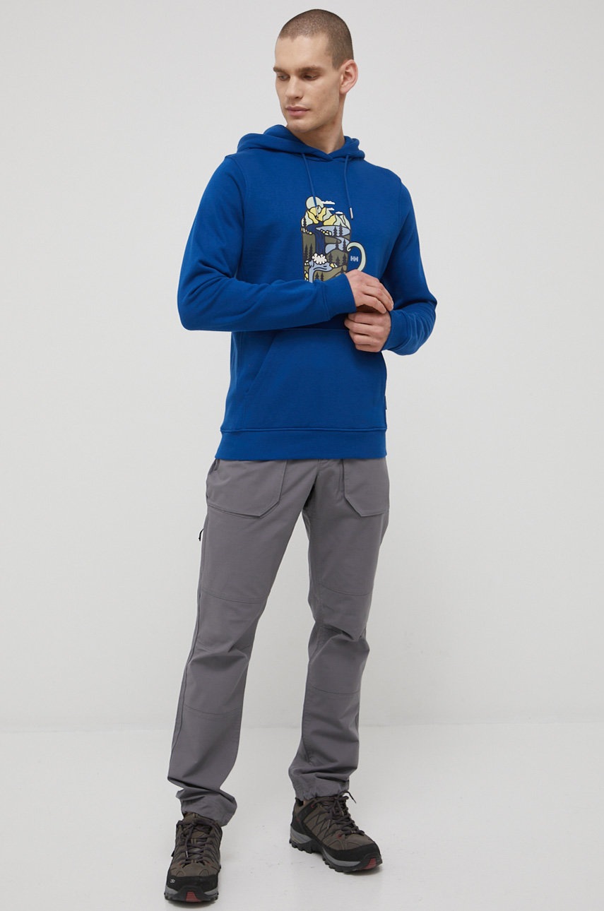 

Кофта Helly Hansen мужская цвет синий с принтом