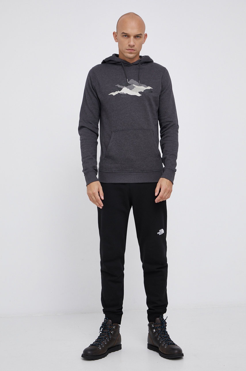 

Кофта Helly Hansen мужская цвет серый с принтом