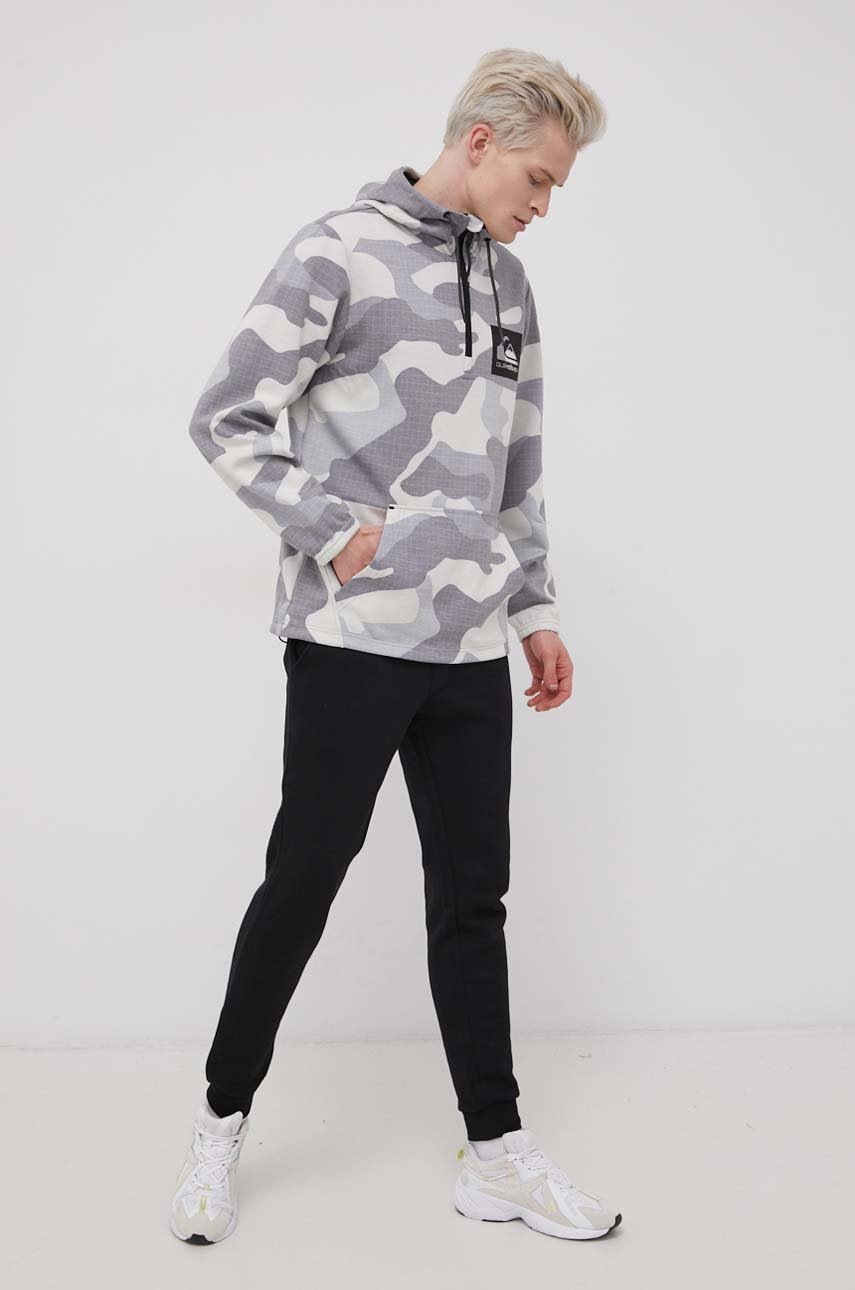 

Кофта Quiksilver мужская цвет серый с узором