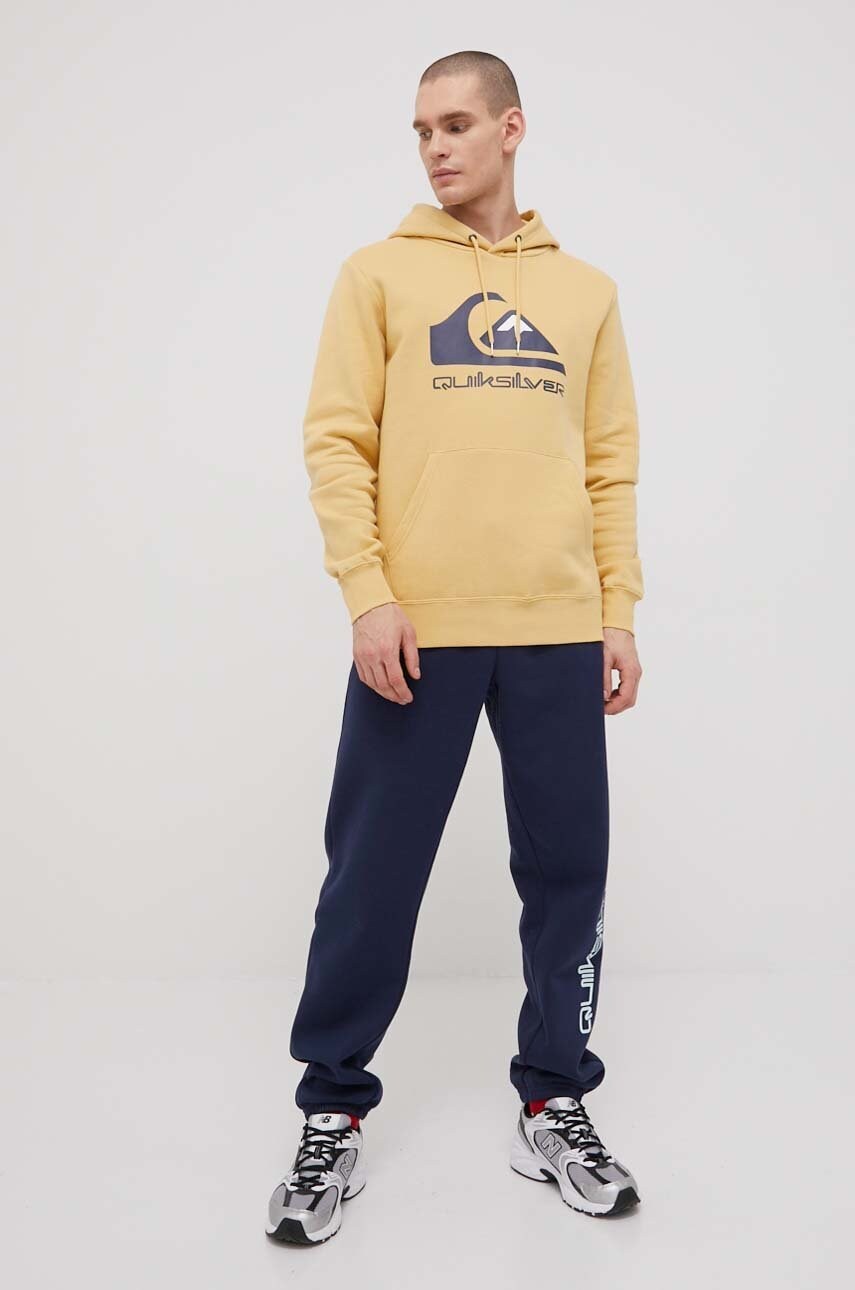 

Кофта Quiksilver чоловіча колір жовтий з принтом