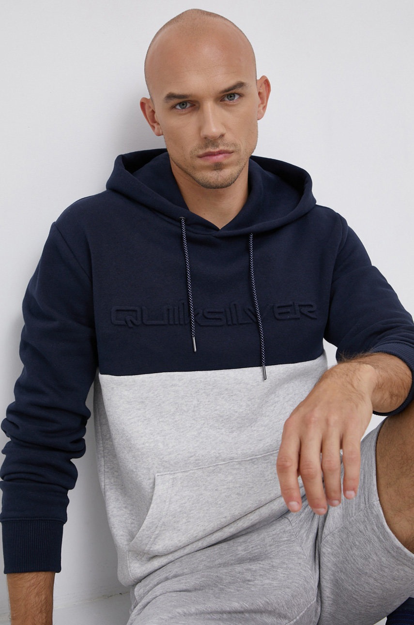 

Суичър Quiksilver мъжки в тъмносиньо с изчистен дизайн, Тъмносин
