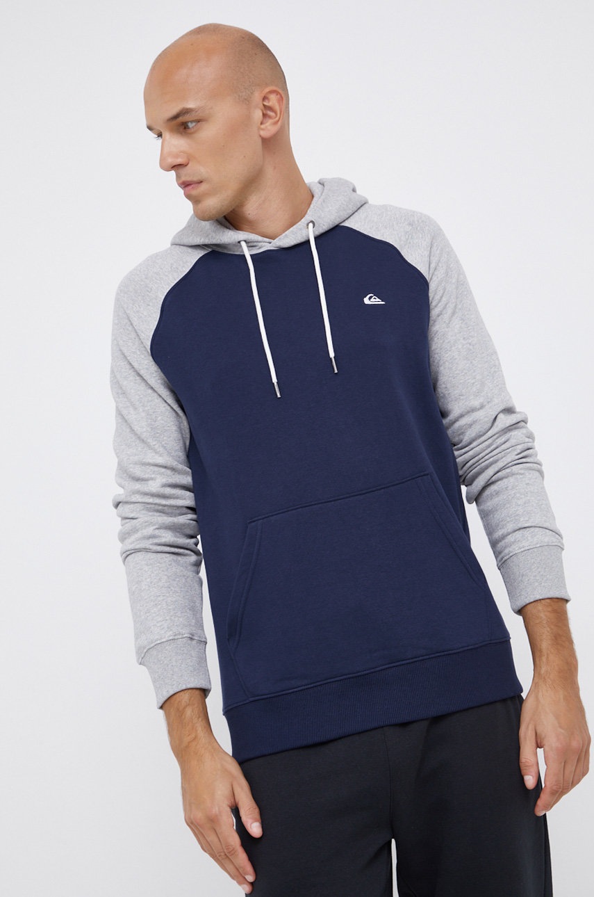 

Кофта Quiksilver мужская цвет синий гладкая