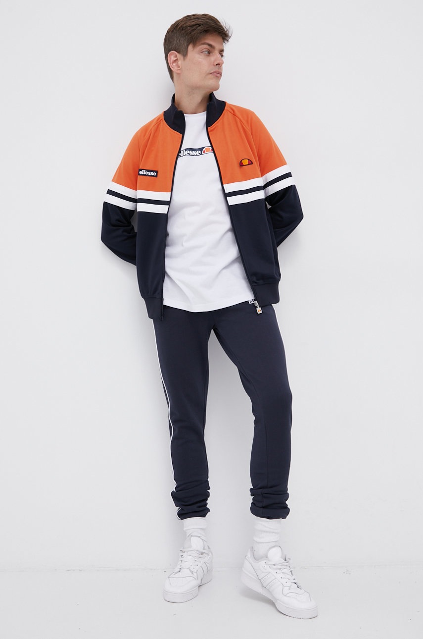 

Кофта Ellesse мужская цвет оранжевый с аппликацией