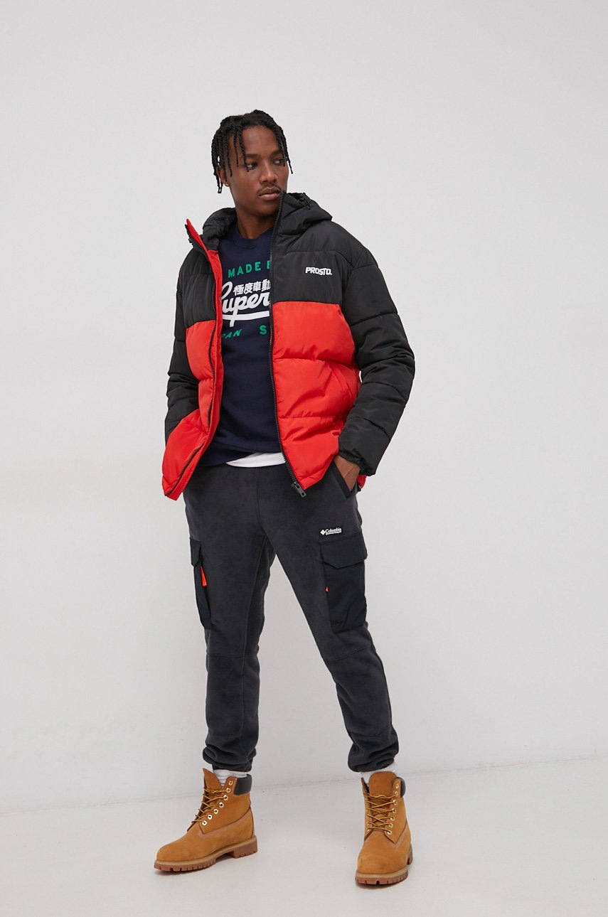 

Кофта Superdry мужская цвет синий с принтом